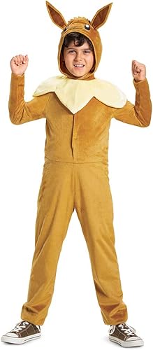 Miniatura 6 de Eevee - Disfraz de Pokémon para niños, overol oficial con capucha de Pokémon con orejas