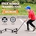 Hohean Hockey Stick Handling Trainer, 7 Sections Lightweight Stickhandling Training Tool for Stick Speed, Reaction Time and Puck Control, On & Off Ice Hockey Training Aid