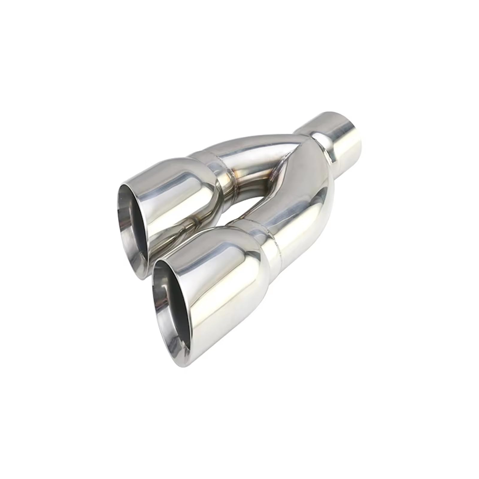 Tubo Punta Scarico Coda Auto Terminali Di Scarico Doppi In Acciaio Inossidabile Auto Interfaccia 80 Mm Uscita 102 Mm Terminale Di Scarico Per Auto