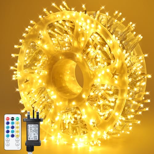Image of Twinkle Star Cluster Lights, 20m 1000 LED Christmas Lights with Remote