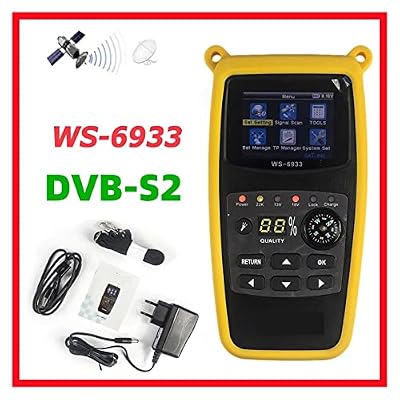 TV Signal Strength Meter, Satellite Finder WS-6933 Digital Satfinder DVB-S2 2.1 Inch LCD Display FTA C&KU Band WS 6933 WS6933 Sat Meter,Camping Essentials