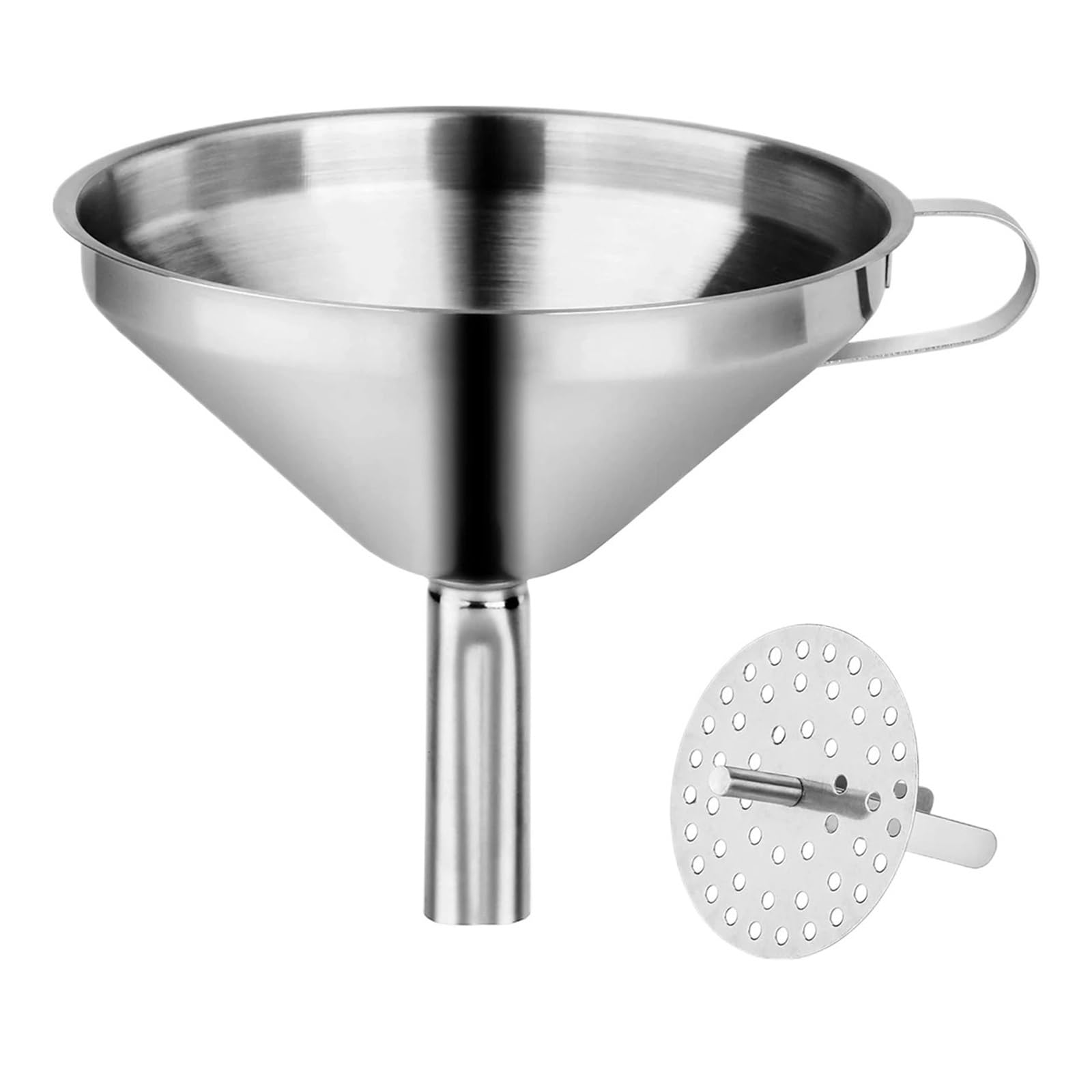 Lecia (dom i kuchnia) 304 ścieżka ze stali ze stali nierdzewnej 13 cm lej metalowy z sitkami do napełniania butelek przenoszący mleko z oleju ciekłego