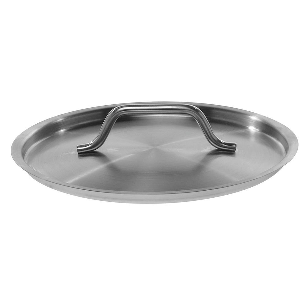 Stock Pot Lid for 26 1/2 qt Stock Pot and 8 1/2 qt Sauté Pan Stainless Steel - 12 3/5"Dia by HUBERT – Stainless Steel, Silver, Model 183200