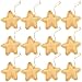 Firefly Craft Rustic Burlap Star Ornaments, Set of 12