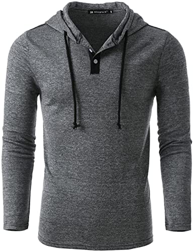 Chemise à capuche légère homme anti-brise à boutons manches longues