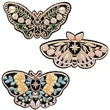 Iron on Patches for Jacket, Embroidered Applique Decoration Accessory for Clothes Vest Apron, DIY Patchwork Butterfly 1