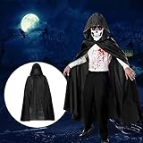 Zoom IMG-1 leonshco mantello nero per bambini Zoom IMG-1 leonshco mantello nero per bambini