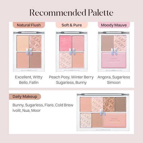 HOLIKA HOLIKA My Fave Multi Palette Case 8 Pan - Korean Makeup DIY Customizable Empty Refillable Eyeshadow Concealer Holder Modular All in One Magnetic Storage Container Organizer K-Beauty, 1 Count