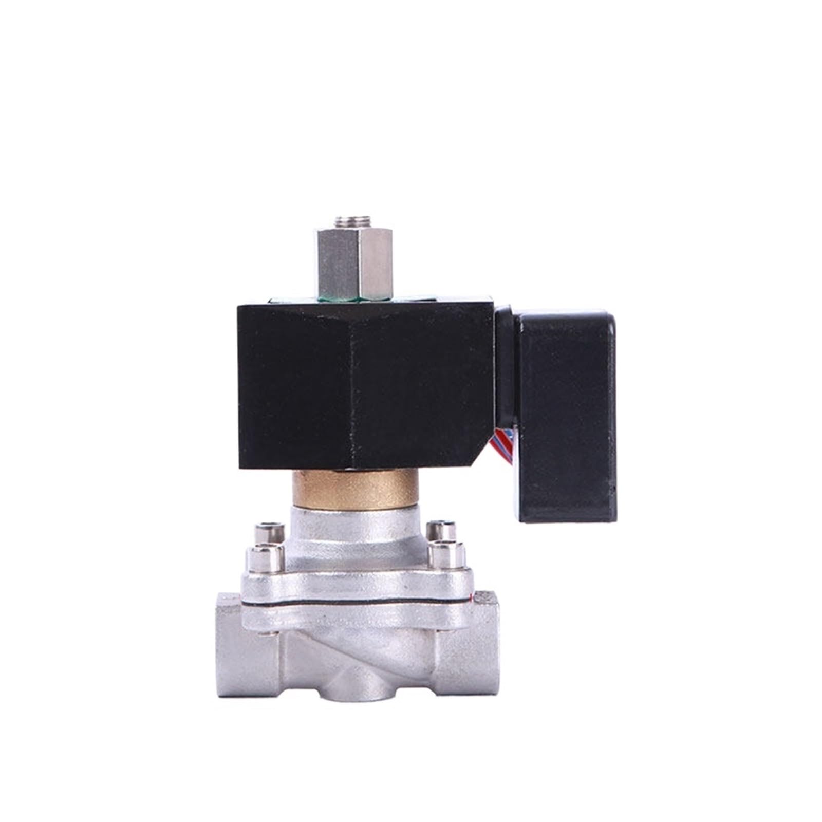 Électrovanne à gaz inox 3/8 pouces normalement ouverte 110V anti surchauffe