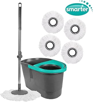 Smarter Automatic Cleaning Set 4 Microfiber Mop Mat