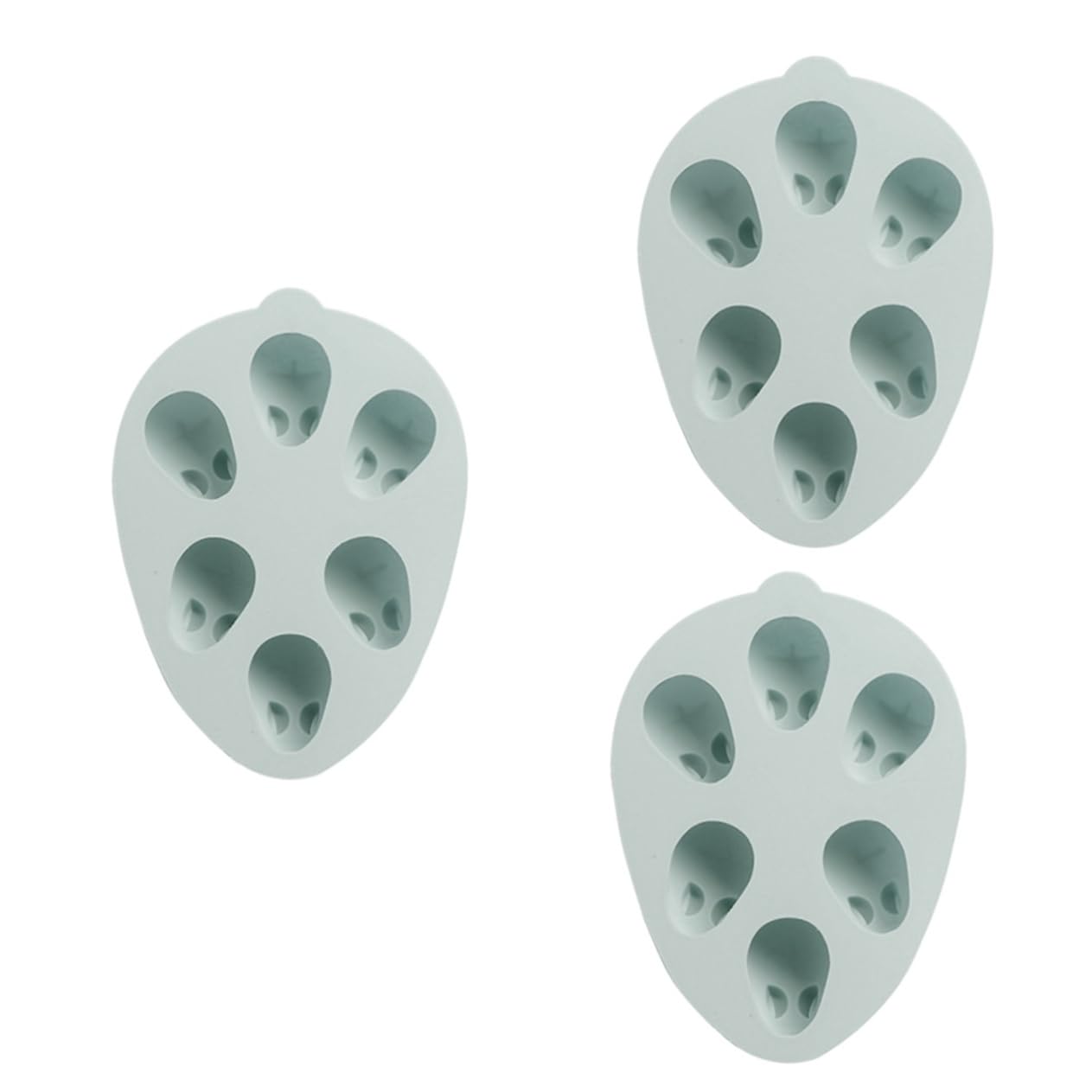 MAGICLULU 3pezzi Stampo Per Torte Forma Di Coniglio Silicone Per Dolci e Pudding Facile Da Usare Colore Blu