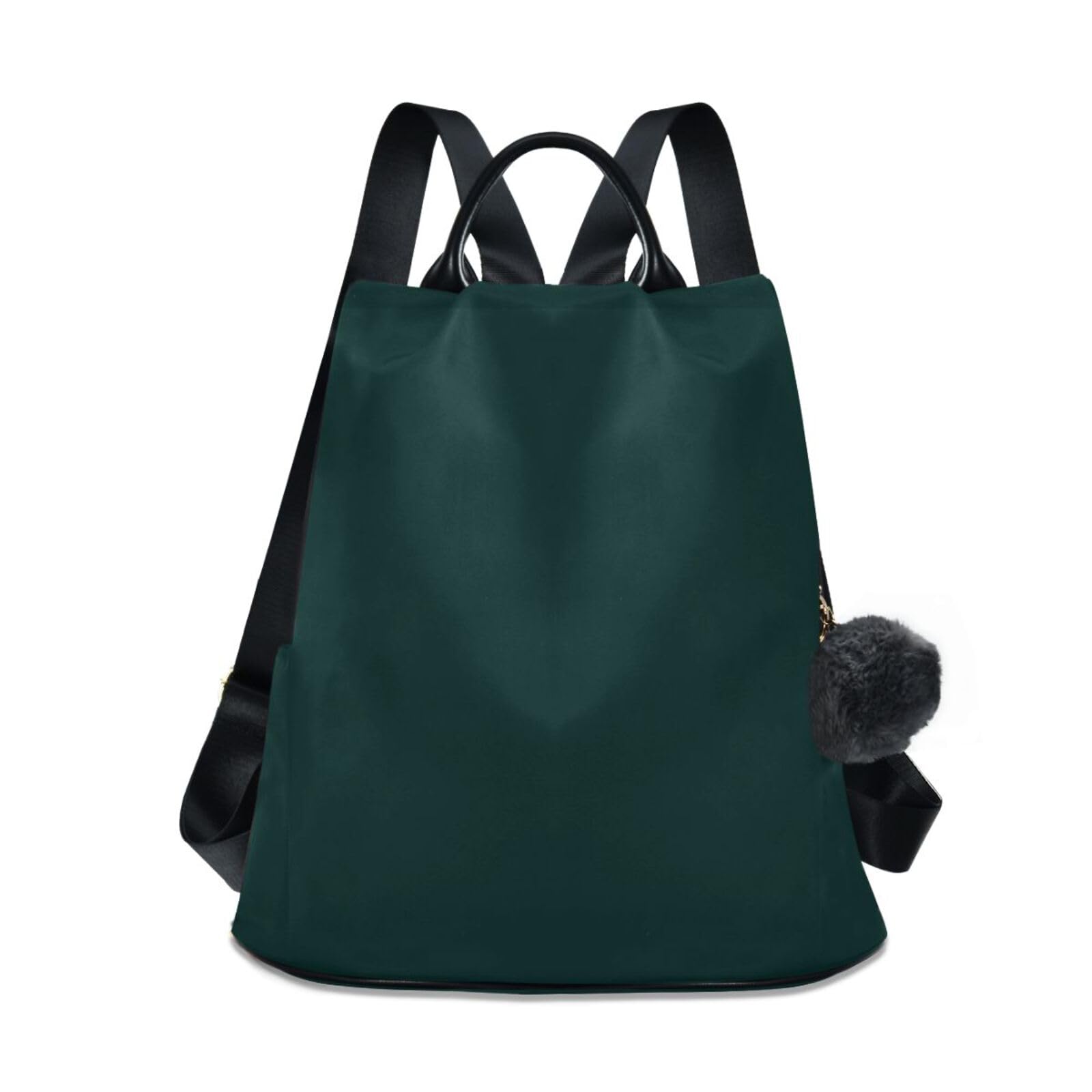 Sac à dos noir et vert avec compartiment antivol - 8