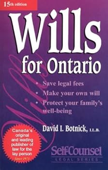 Paperback Wills for Ontario Book