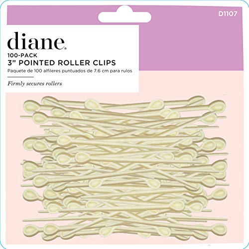 Diane Roller Picks, White, 3 Inch, 100 Count (Pack of 1)