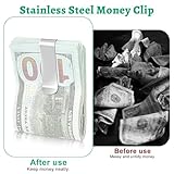 Molain 20 Pack Stainless Steel Money Clip, Black Slim Metal Cash Clip Credit Card Holder Minimalist Front Pocket Wallet for Men - Image 2
