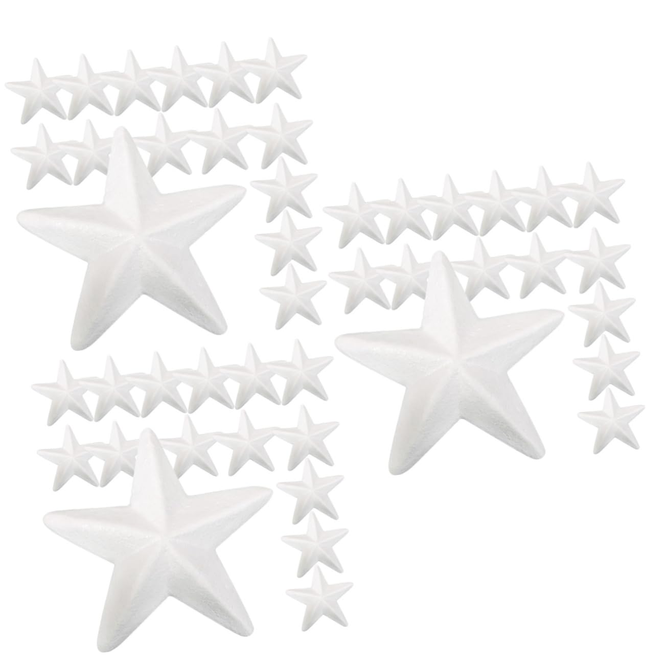 Garneck 60pezzi Ornamenti Forma di Stella per Decorazioni Natalizie per Artigianato e Addobbi di Natale Perfetti per Feste e Matrimonio