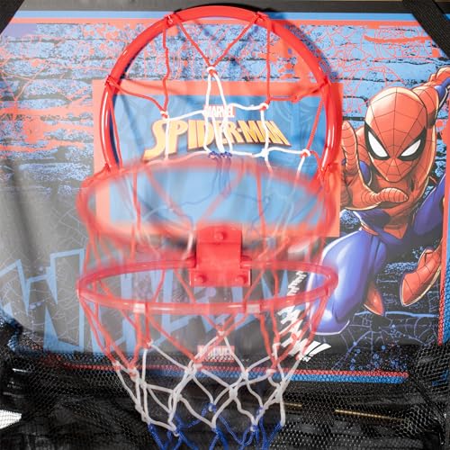 Hy-Pro Officially Licensed Spiderman Over The Door Basketball Set, Marvel Gift, Mini Basketball & Pump Included - Image 2