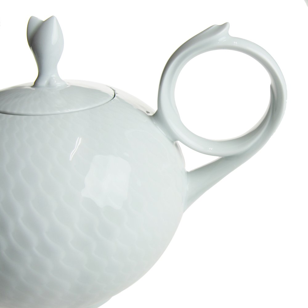 Amazon | マイセン (Meissen) 波の戯れホワイト ティーポット[L