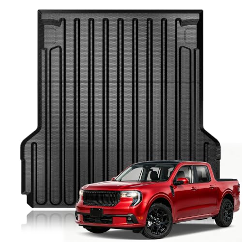 YZONA Custom Fit Truck Bed Mat for 2022-2026 Ford Maverick Hybrid & Gas 4.5FT Short Bed (54.4 in) Heavy Duty TPE Bed Liner Anti-Slip All Weather Protection Laser Measured