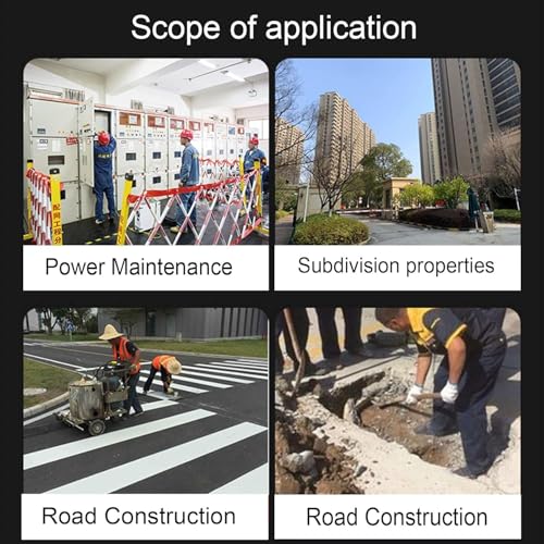 Barrière de sécurité solution portable contre les dangers de la route rétractable