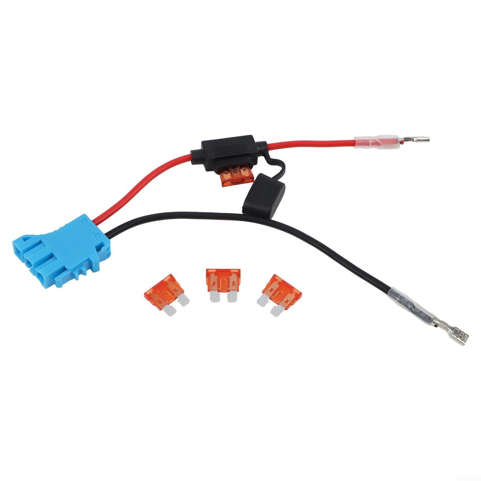 Helilyco 12V for battery Adapter Wire Kit with 3 Fuses ABS 12V for battery