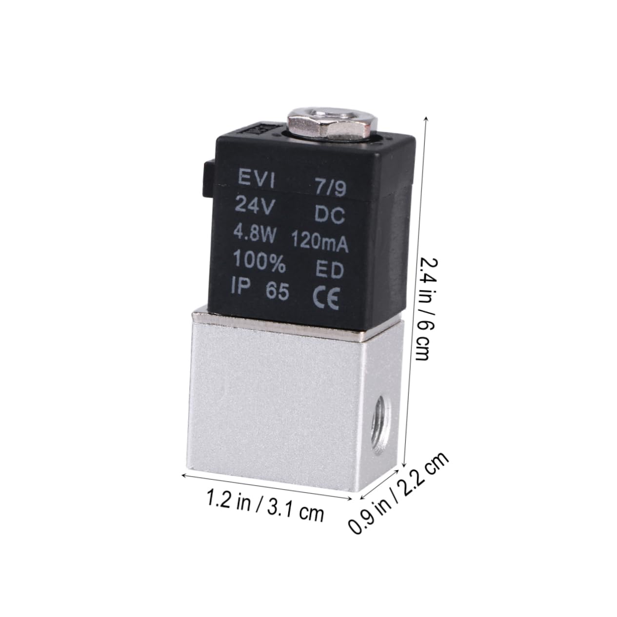 Magnetventil 1/4 Zoll Dc 24v Pneumatisches 2-wege Magnetventil Aluminiumgehäuse Butyl Dichtung Für Luft Gas Wasser