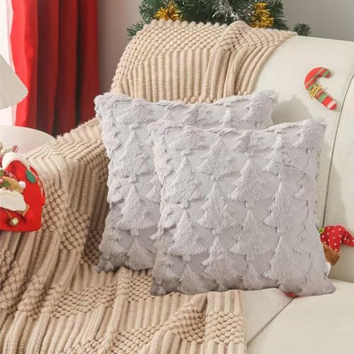 2 Stück Weihnachten Kissenbezug Home Deko 40 45 50 cm Weihnachtsdeko...