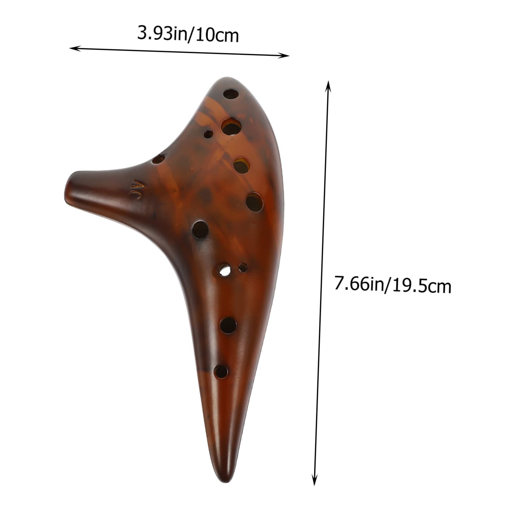 BESPORTBLE 1Set Portable Alto Ocarina Musical Instrument with Song Book Neck String and Protective Bag present for Beginners and Music Lovers