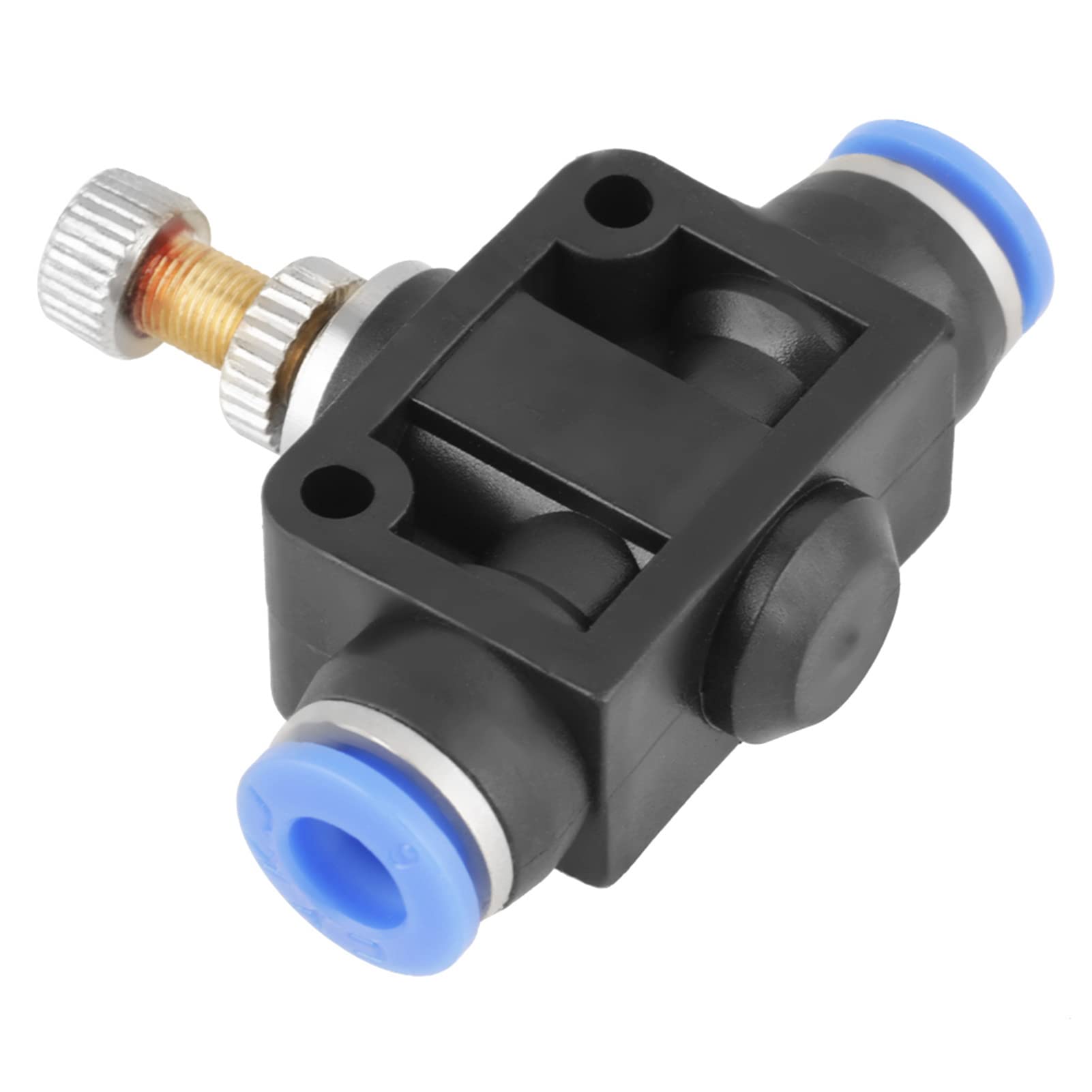 10 Pezzi/Set Connettore per Valvola di Controllo del Flusso D'aria Pneumatico con Regolatore di Velocità Push in da 6mm