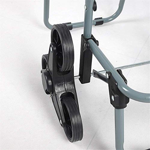 Einkaufstrolley Faltbarer Einkaufstrolley mit Blumendruck Wasserdichter Einkaufstrolley aus Oxford-Stoff auf 2 Rädern… – Bild 5