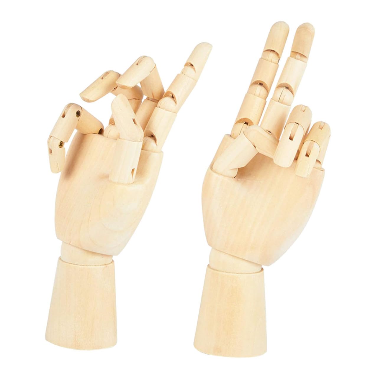 Modèles de Mains Articulées en Bois, 2 Pièces, Décoration de Bureau