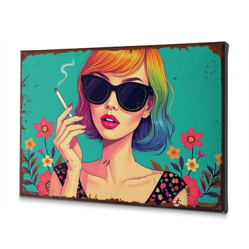 Tableaux muraux pour salon avec motif floral coloré et chrétien 20x30