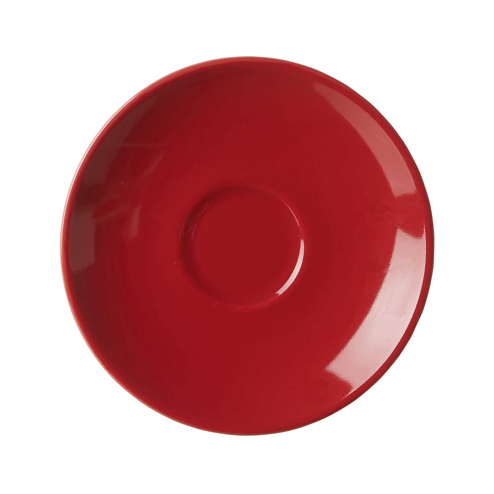 Flirt By R & B Espresso Piattino/piattino 'doppio', Ø 12 x 2 cm, Rosso (Confezione da)