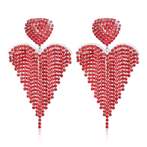BriLove-Tassel-Heart-Earrings-Dangling-Prom-Jewelry-for-WomenFashion-Long-Chandelier-Sparkle-Crystal-Rhinestone-Tassel-Dangle-Drop-Earring-for-Wedding-Party