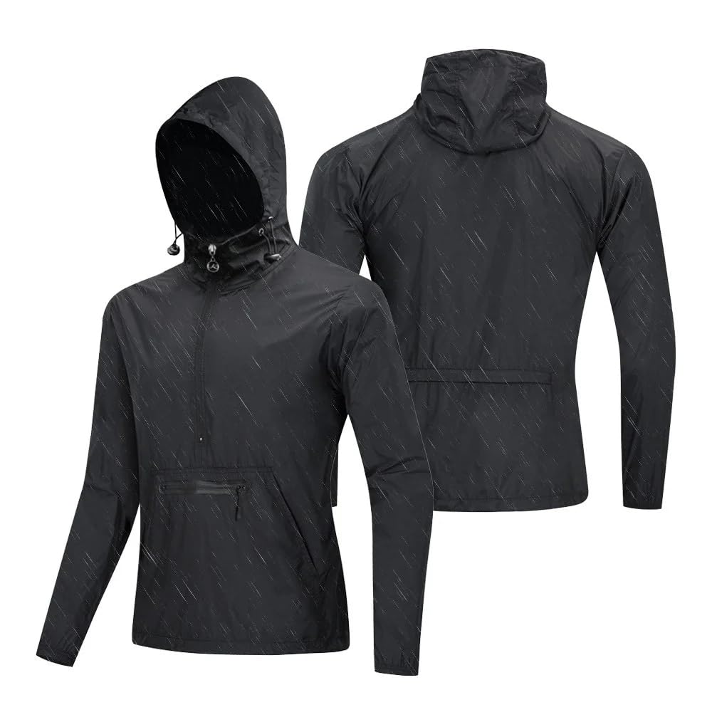 Chaqueta De Ciclismo De Verano Hombre, Impermeable Ventilada Transpirable Cortavientos Giacca Running Mujer Reflectante Ultraligera Duradera Con Capucha Chaqueta Para Senderismo