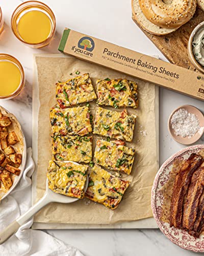 If You Care Parchment Paper Baking Sheets – 12 Pack Of 24-Count Precut Liners - Unbleached, Chlorine Free, Greaseproof, Silicone Coated – Standard Size – Fits 12.5” X 16” Pans #TOP3