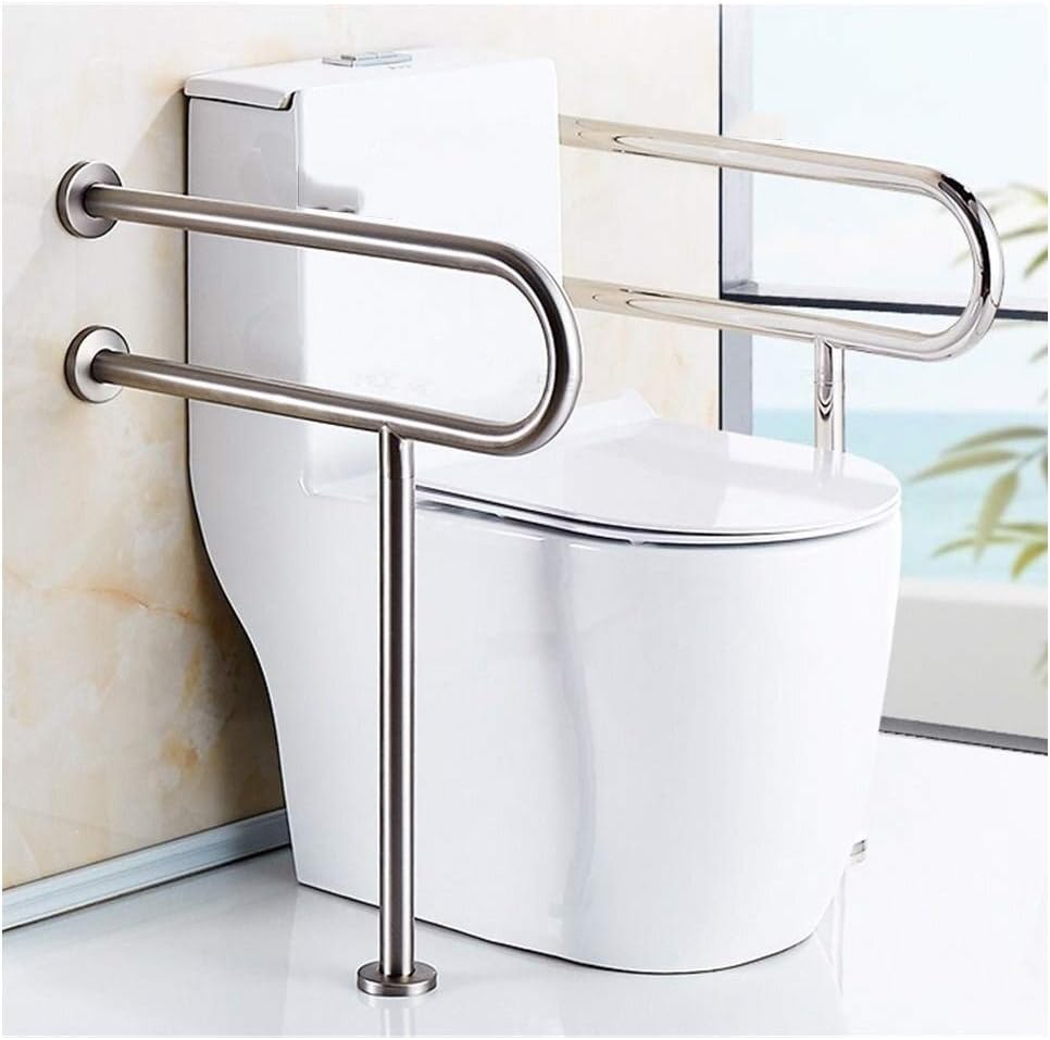 Bathroom, handrail Handrails Grab Bar U-Shaped Stainless Steel Barrier-Bathroom, Elderly Handrails Wall Mounted Straight Towel Holder Toilet Bathtub-Skid Support Grab Rail/Bright