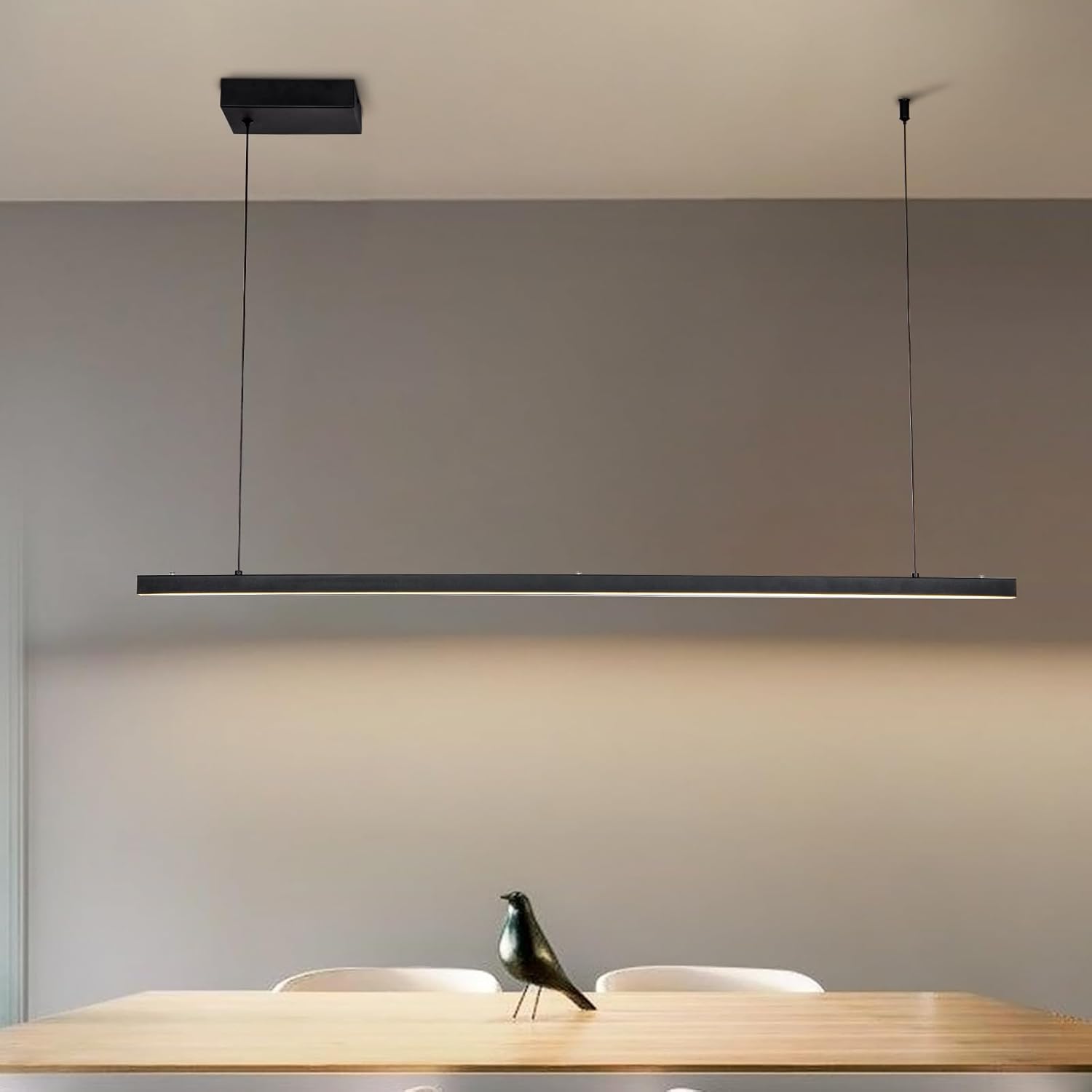 ROYAL PEARL 39.37" LED Linear Pendant Light Fixtures, 36W Diable Pool Table Light, Odern 12 thumbnail image