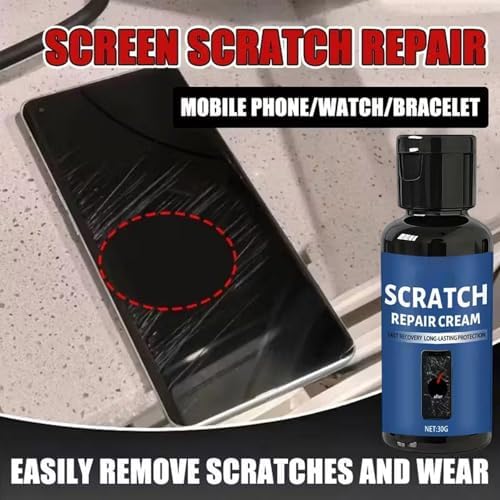 Scratch Repair Kit β 30g Cleaner Wax For Screen And Lens Restoration, Multi Purpose Scratch Remover For Cellphone, Camera, Watch, Sunglasses, Tablet, Laptop And Glass Surfaces - 5