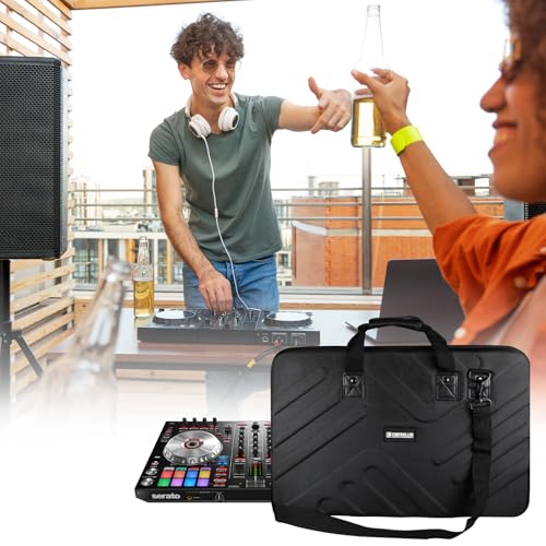 Image of DJ Case - 22.8 inchx14.6 inchx3.5 inch - Fits Pioneer DJ Controller DDJ-SR /SR2 /REV1 /Denon MC4000 /Numark NVII /Mixtrack Pro3 /Hercules Inpulse 500 /NV Platinum - Hard Shell Traveling Case - For DJ Equipment