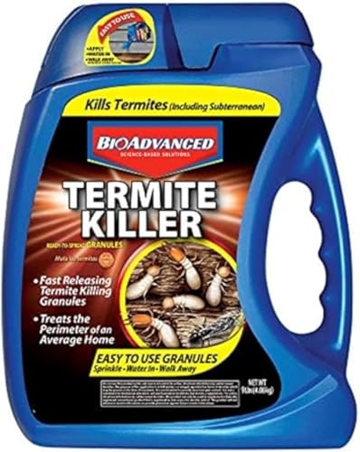 BioAdvanced Termite Killer Granules - Covers 200 Linear Feet - 9 lb Bottle