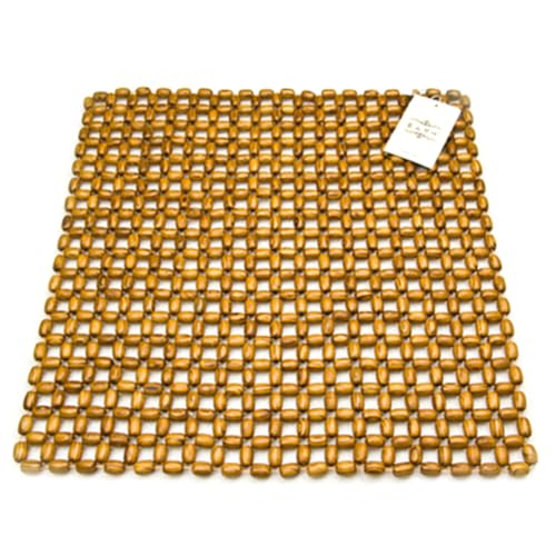 Beaded Seat Covers For Cars, Seats Pad Breathable Wooden Bead Cover, Natural Wood Beaded Seat Cover, Car Seat Cushion For Summer, Cool Refreshing Back Massaging Comfort Cushion Mat