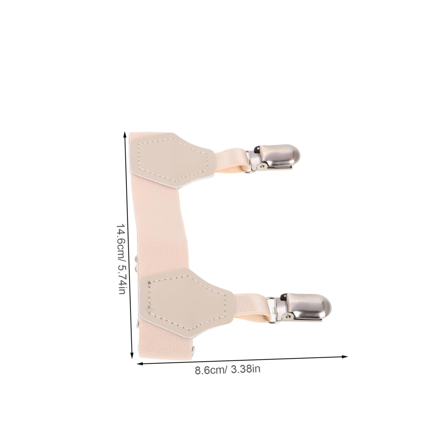 Healeved 2pcs Men Suspenders Set for Hockey Ice Skating Sock Locks Suspenders for Men's Pantyhose Soft Comfortable Clips