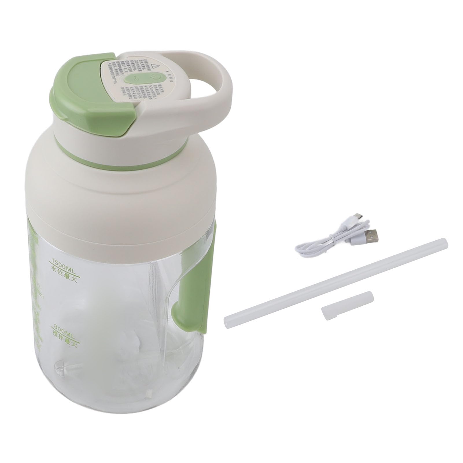 Cryfokt Frullatore Tazza Portatile, 800ml Ricaricabile Senza Fili, for