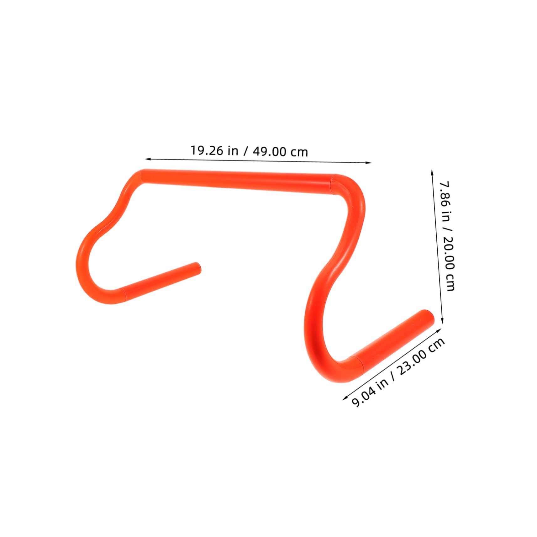 DECOMELODY 1Pc Sturdy Football Hurdle Agility Training Tool for Athletes Bright Orange Portable Detachable Design for and Storage