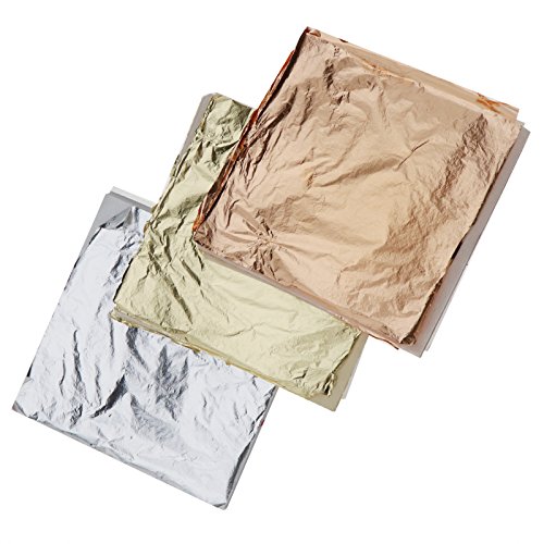 ENET Gilding Art Craft DIY Imitación Hojas Oro Plata