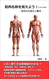 本の筋肉名称を覚えよう!(イラスト付き): 筋肉の仕組みと働き 骨と関節の仕組みを覚えよう!(イラスト付き)の表紙