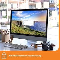 WD My Book 18 TB USB 3.0 Desktop-Festplatte mit Passwortschutz (Desktop-Speicher, Sicherungssoftware, Hardwareverschlüsselung, SuperSpeed USB) – Ansicht 6