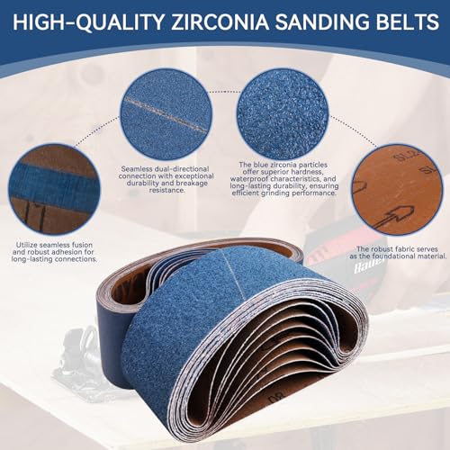 Aolabela 3x21 Zirconia Sanding Belts