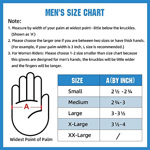 Kaiwende Men’S Dirt Bike Riding Gloves -Full Finger Touch-Screen Motocross/Motorcycle Gloves For Bmx Mx Atv Mtb Off-Road Riding thumb #1
